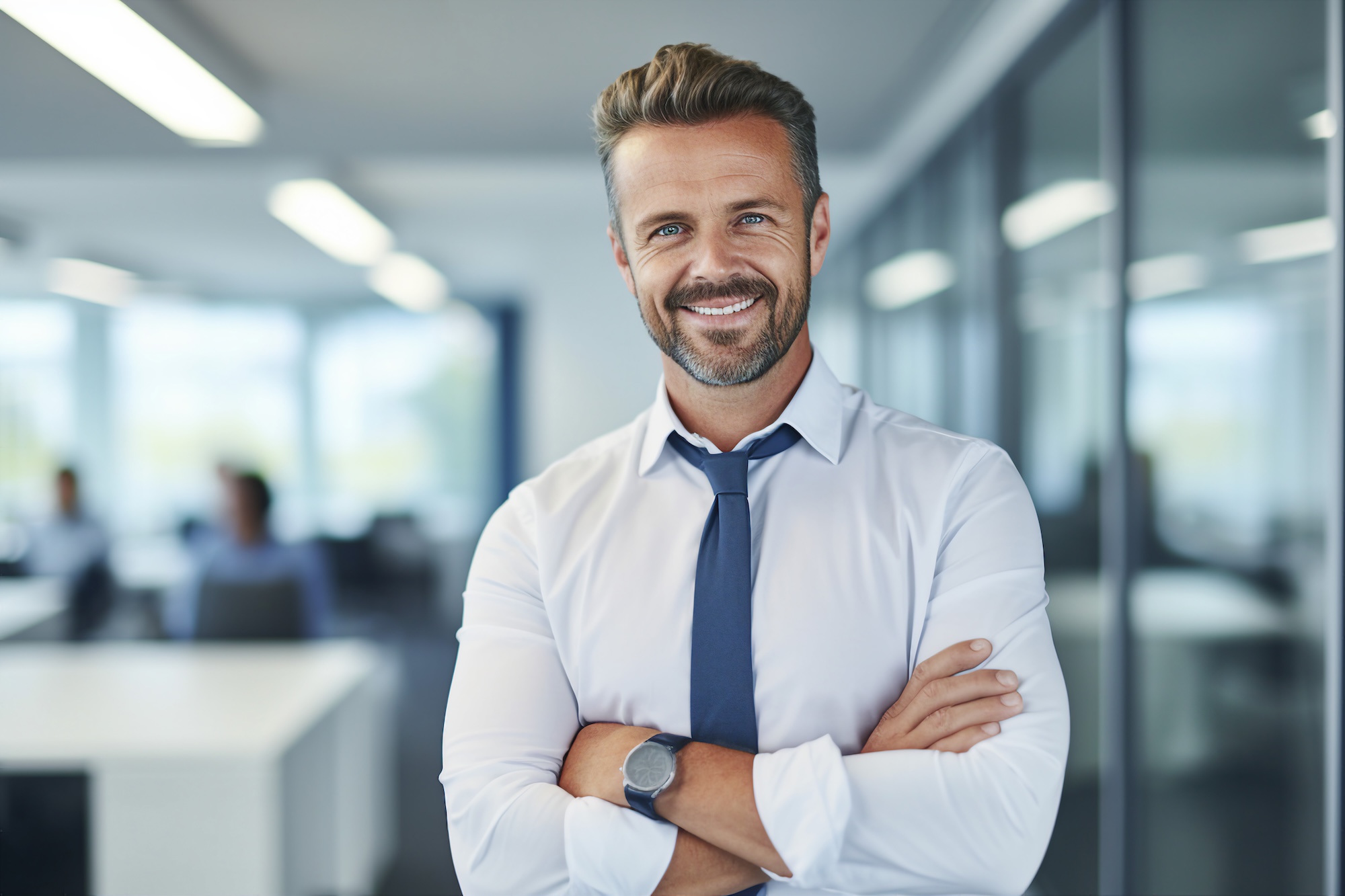 Business professional representing employers seeking cybersecurity talent